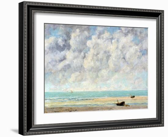 The Calm Sea-Gustave Courbet-Framed Giclee Print