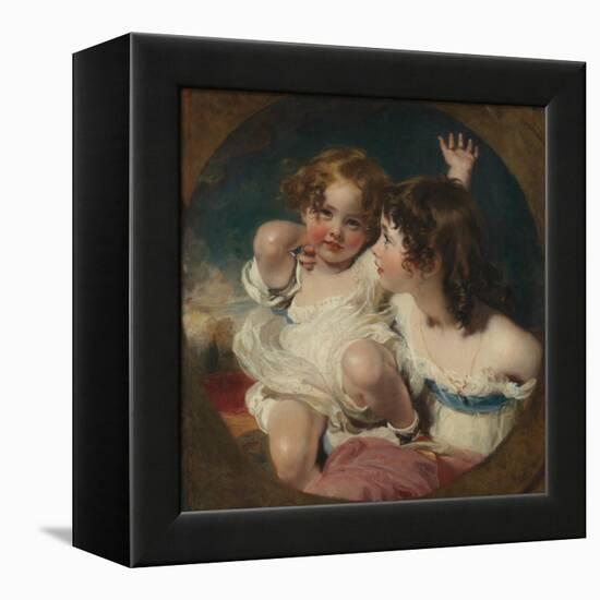 The Calmady Children (Emily, 1818–1906, and Laura Anne, 1820–94), 1823-Thomas Lawrence-Framed Premier Image Canvas