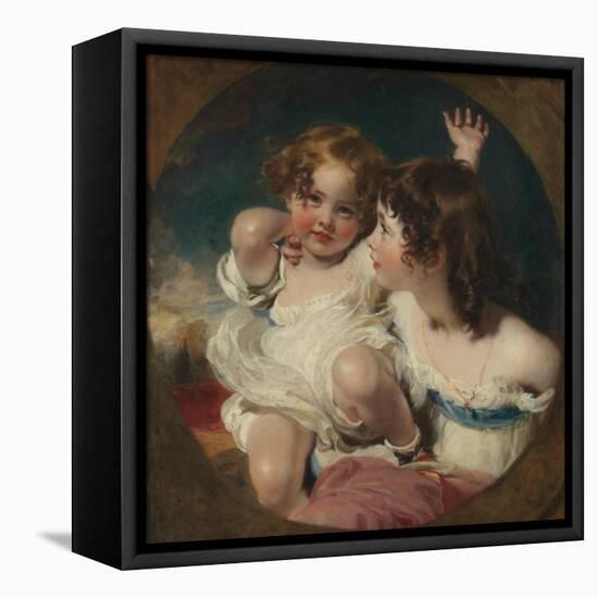 The Calmady Children (Emily, 1818–1906, and Laura Anne, 1820–94), 1823-Thomas Lawrence-Framed Premier Image Canvas