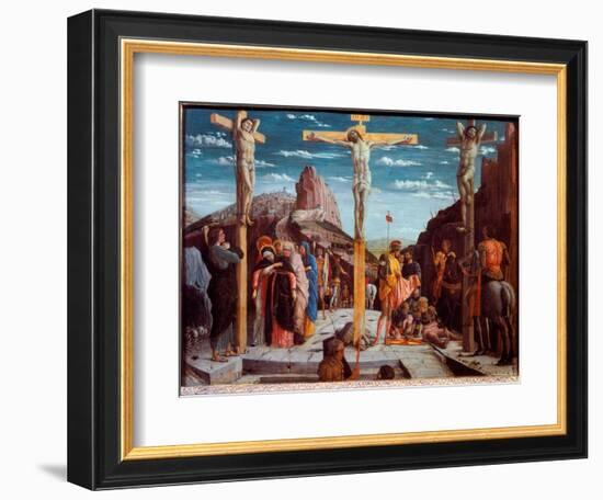 The Calvary, 1457-59 (Oil on Wood)-Andrea Mantegna-Framed Giclee Print