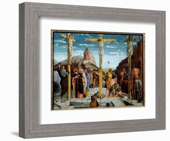 The Calvary, 1457-59 (Oil on Wood)-Andrea Mantegna-Framed Giclee Print