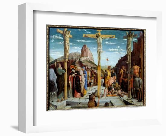 The Calvary, 1457-59 (Oil on Wood)-Andrea Mantegna-Framed Giclee Print