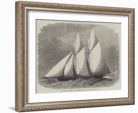 The Cambria, Winner of the International Yacht Race-Edwin Weedon-Framed Giclee Print