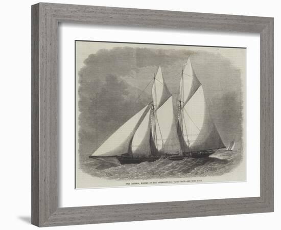 The Cambria, Winner of the International Yacht Race-Edwin Weedon-Framed Giclee Print