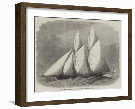 The Cambria, Winner of the International Yacht Race-Edwin Weedon-Framed Giclee Print