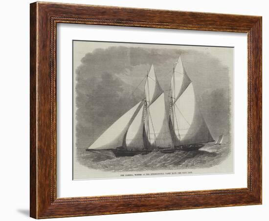 The Cambria, Winner of the International Yacht Race-Edwin Weedon-Framed Giclee Print