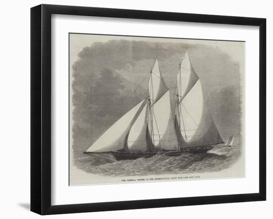 The Cambria, Winner of the International Yacht Race-Edwin Weedon-Framed Giclee Print