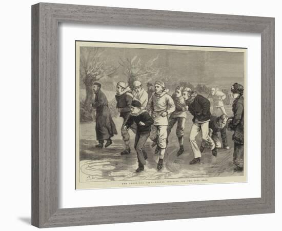 The Cambridge Crew, Winter Training for the Boat Race-Henry Woods-Framed Giclee Print