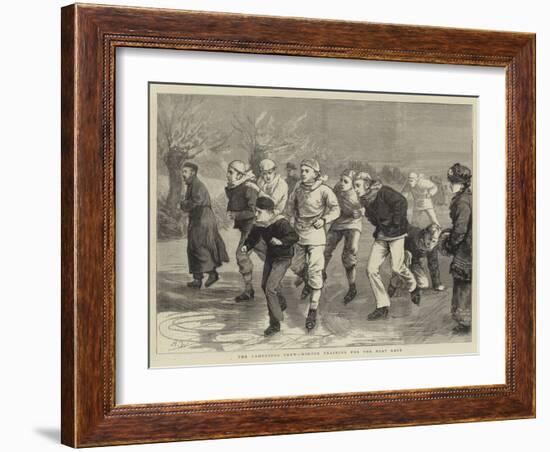 The Cambridge Crew, Winter Training for the Boat Race-Henry Woods-Framed Giclee Print