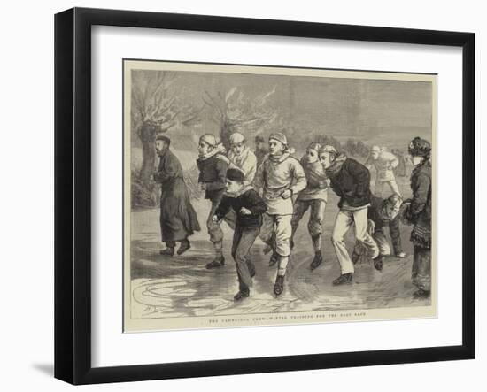The Cambridge Crew, Winter Training for the Boat Race-Henry Woods-Framed Giclee Print