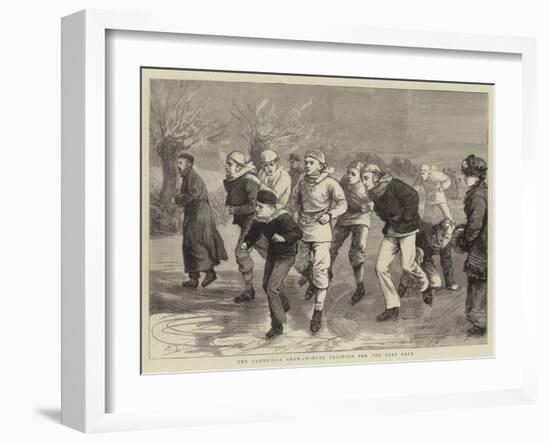 The Cambridge Crew, Winter Training for the Boat Race-Henry Woods-Framed Giclee Print