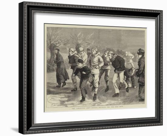 The Cambridge Crew, Winter Training for the Boat Race-Henry Woods-Framed Giclee Print