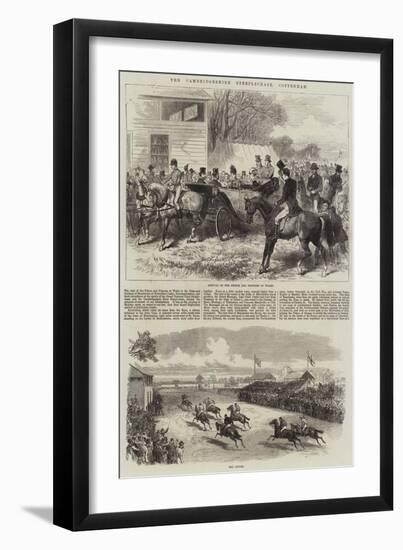The Cambridgeshire Steeplechase, Cottenham-Arthur Hopkins-Framed Giclee Print