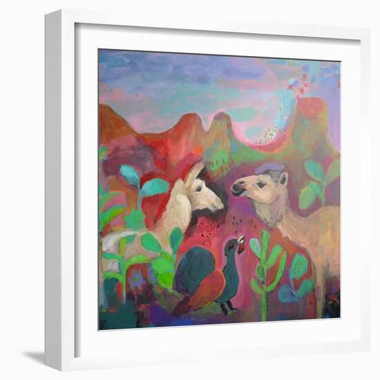 The Camel and the Llama-Iria Fernandez Alvarez-Framed Art Print