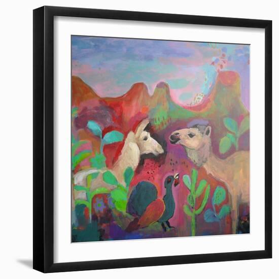 The Camel and the Llama-Iria Fernandez Alvarez-Framed Premium Giclee Print