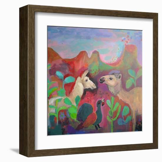 The Camel and the Llama-Iria Fernandez Alvarez-Framed Art Print