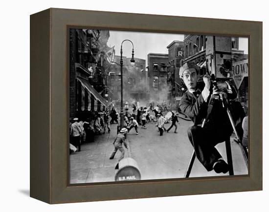 The Cameraman, 1928-null-Framed Premier Image Canvas