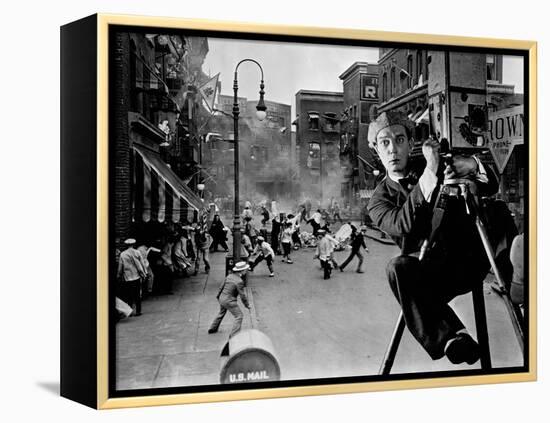 The Cameraman, 1928-null-Framed Premier Image Canvas