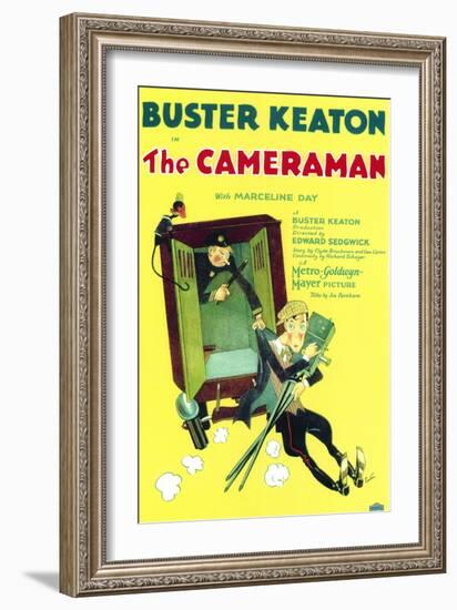 The Cameraman, 1928-null-Framed Art Print