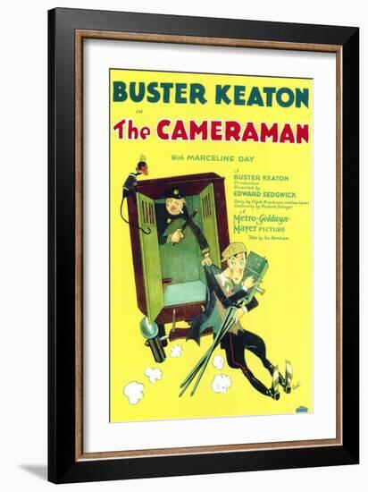 The Cameraman, 1928-null-Framed Art Print