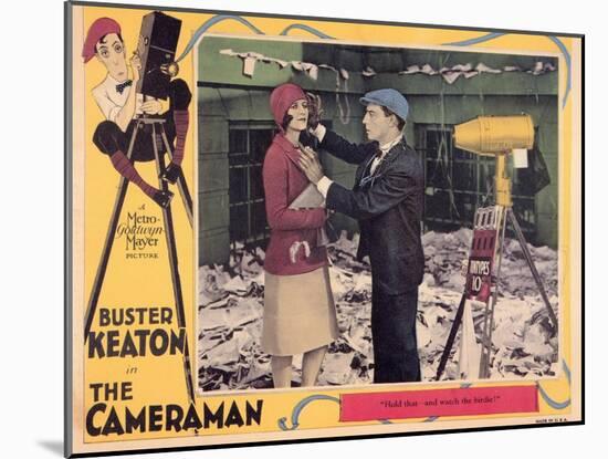 The Cameraman, 1928-null-Mounted Art Print