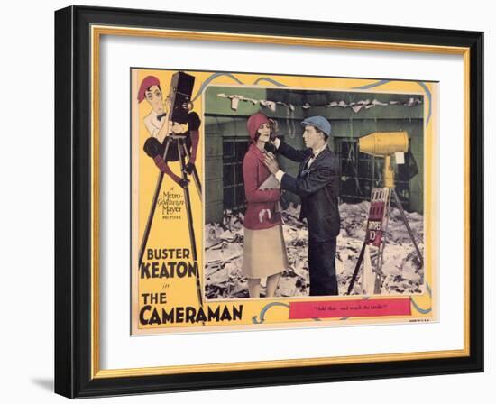 The Cameraman, 1928-null-Framed Art Print