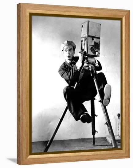 The Cameraman, Buster Keaton, 1928, Newsreel Camera-null-Framed Stretched Canvas