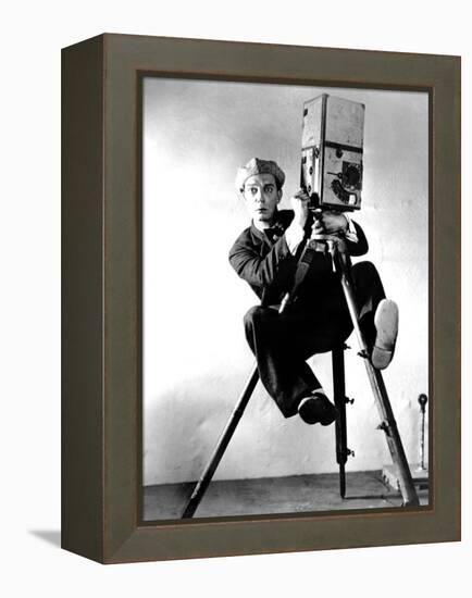 The Cameraman, Buster Keaton, 1928, Newsreel Camera-null-Framed Stretched Canvas