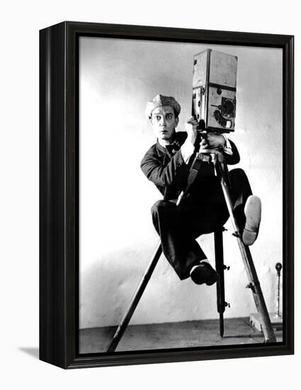 The Cameraman, Buster Keaton, 1928, Newsreel Camera-null-Framed Stretched Canvas