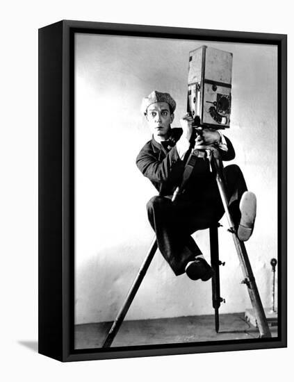 The Cameraman, Buster Keaton, 1928, Newsreel Camera-null-Framed Stretched Canvas