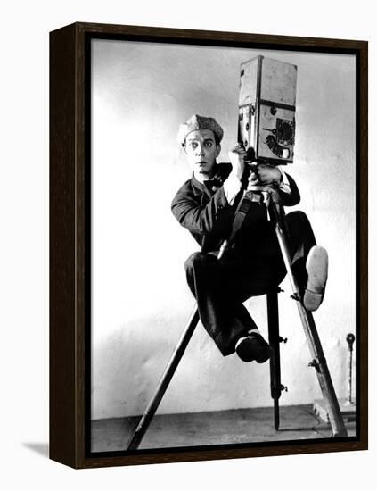 The Cameraman, Buster Keaton, 1928, Newsreel Camera-null-Framed Stretched Canvas