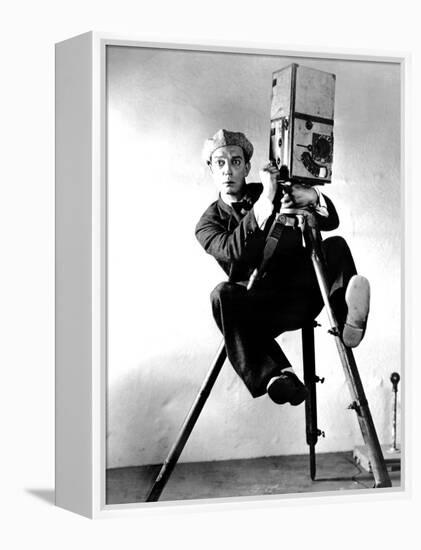 The Cameraman, Buster Keaton, 1928, Newsreel Camera-null-Framed Stretched Canvas