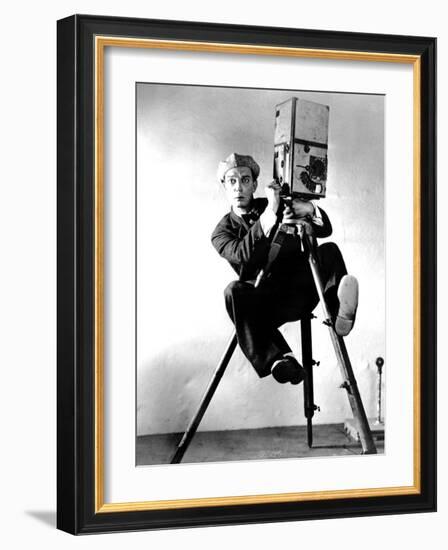 The Cameraman, Buster Keaton, 1928, Newsreel Camera-null-Framed Photo