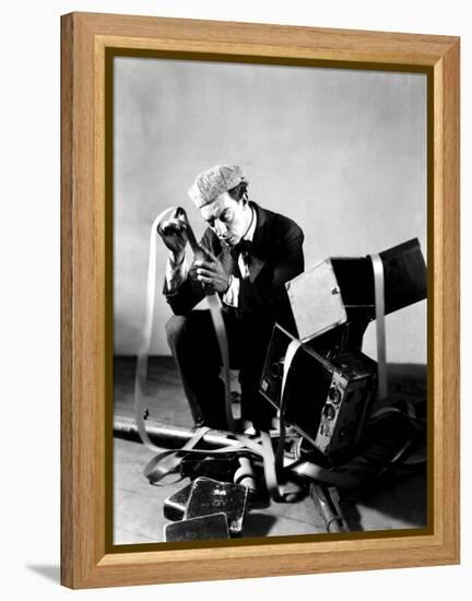 The Cameraman, Buster Keaton, 1928-null-Framed Stretched Canvas