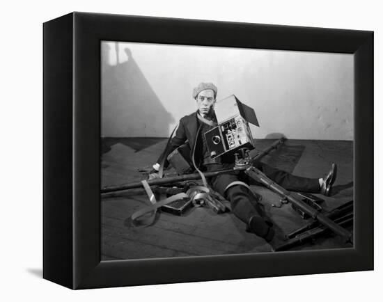 The Cameraman, Buster Keaton, 1928-null-Framed Stretched Canvas