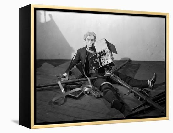 The Cameraman, Buster Keaton, 1928-null-Framed Stretched Canvas