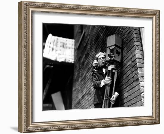 The Cameraman, Buster Keaton, 1928-null-Framed Premium Photographic Print