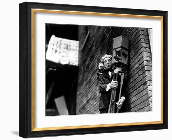 The Cameraman, Buster Keaton, 1928-null-Framed Premium Photographic Print