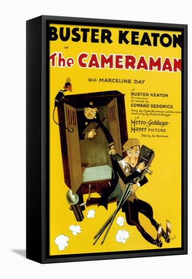 The Cameraman, Buster Keaton, 1928-null-Framed Stretched Canvas