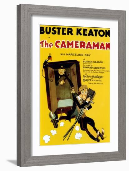 The Cameraman, Buster Keaton, 1928-null-Framed Art Print