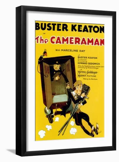 The Cameraman, Buster Keaton, 1928-null-Framed Art Print