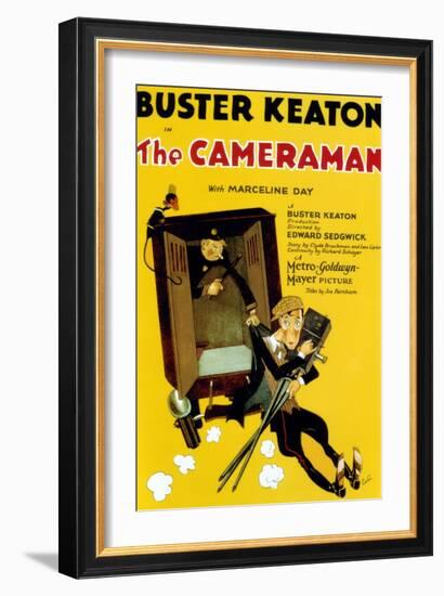 The Cameraman, Buster Keaton, 1928-null-Framed Premium Giclee Print