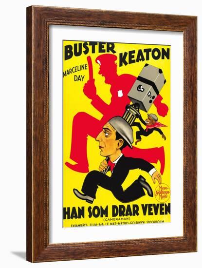 The Cameraman, Buster Keaton, 1928-null-Framed Art Print