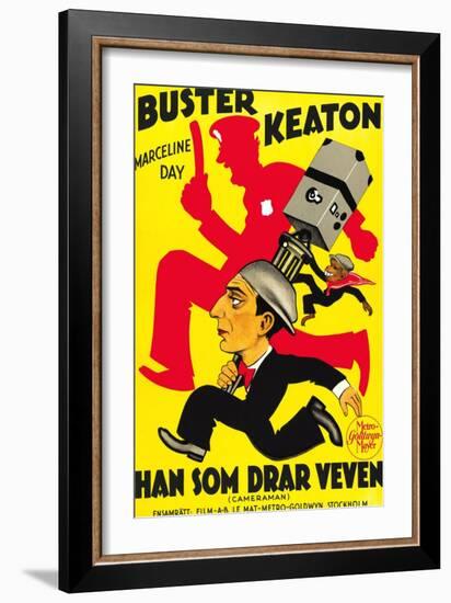 The Cameraman, Buster Keaton, 1928-null-Framed Art Print