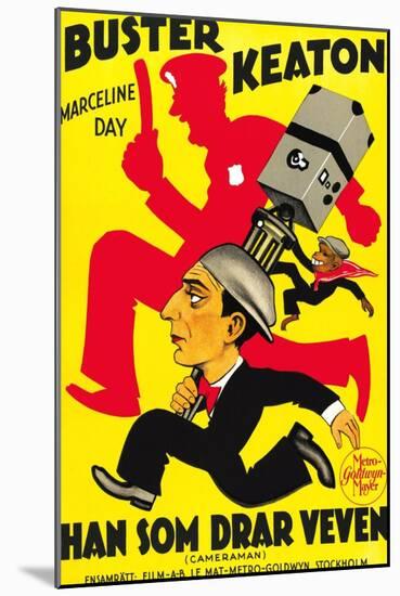 The Cameraman, Buster Keaton, 1928-null-Mounted Art Print