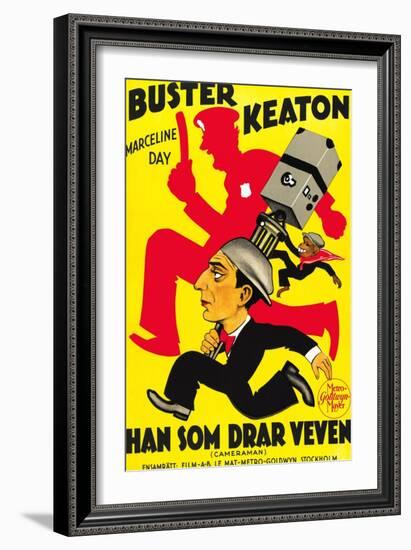 The Cameraman, Buster Keaton, 1928-null-Framed Art Print