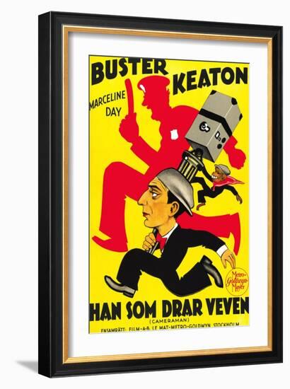 The Cameraman, Buster Keaton, 1928-null-Framed Art Print