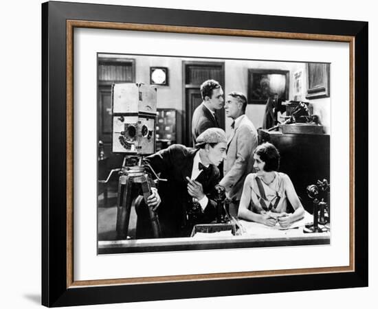 The Cameraman, Buster Keaton, Harold Goodwin, Sidney Bracey, Marceline Day, 1928-null-Framed Premium Photographic Print