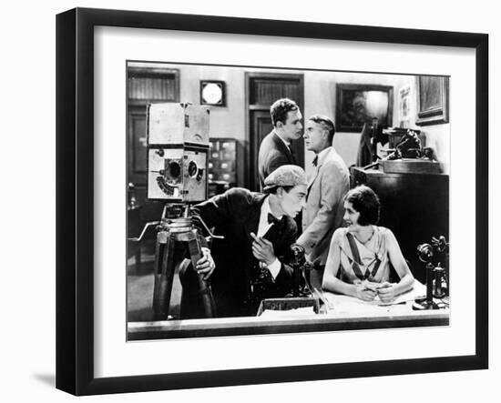 The Cameraman, Buster Keaton, Harold Goodwin, Sidney Bracey, Marceline Day, 1928-null-Framed Premium Photographic Print