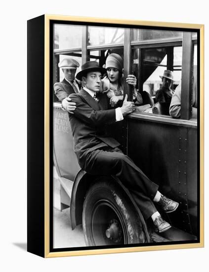 The Cameraman, Buster Keaton, Marceline Day, 1928-null-Framed Stretched Canvas